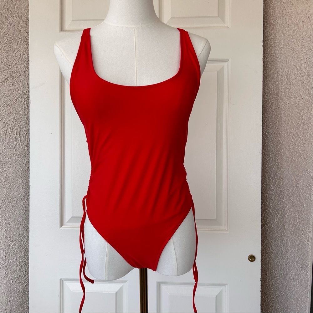 SHEIN‎ X-Back High Cut One Piece Swimsuit Size Medium NWOT
